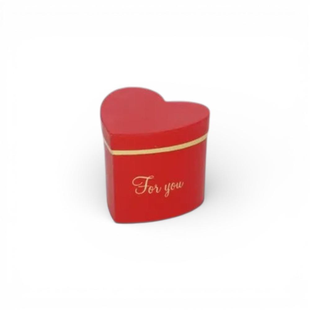 SCATOLA CARTONE CUORE ROSSA 10X9X8